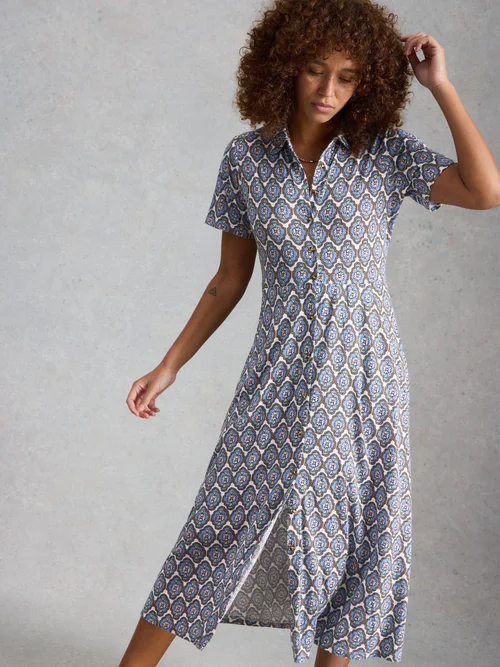 Robe-chemise Rua Jersey - Blue Mlt - 52/R Image 1