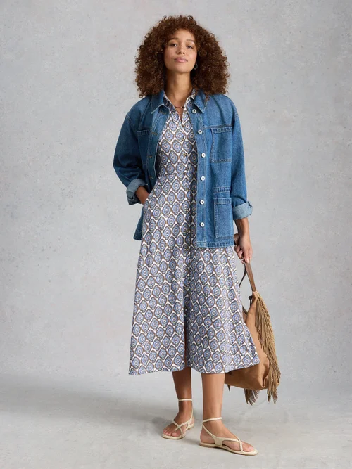Robe-chemise Rua Jersey - Blue Mlt - 52/R Image 2
