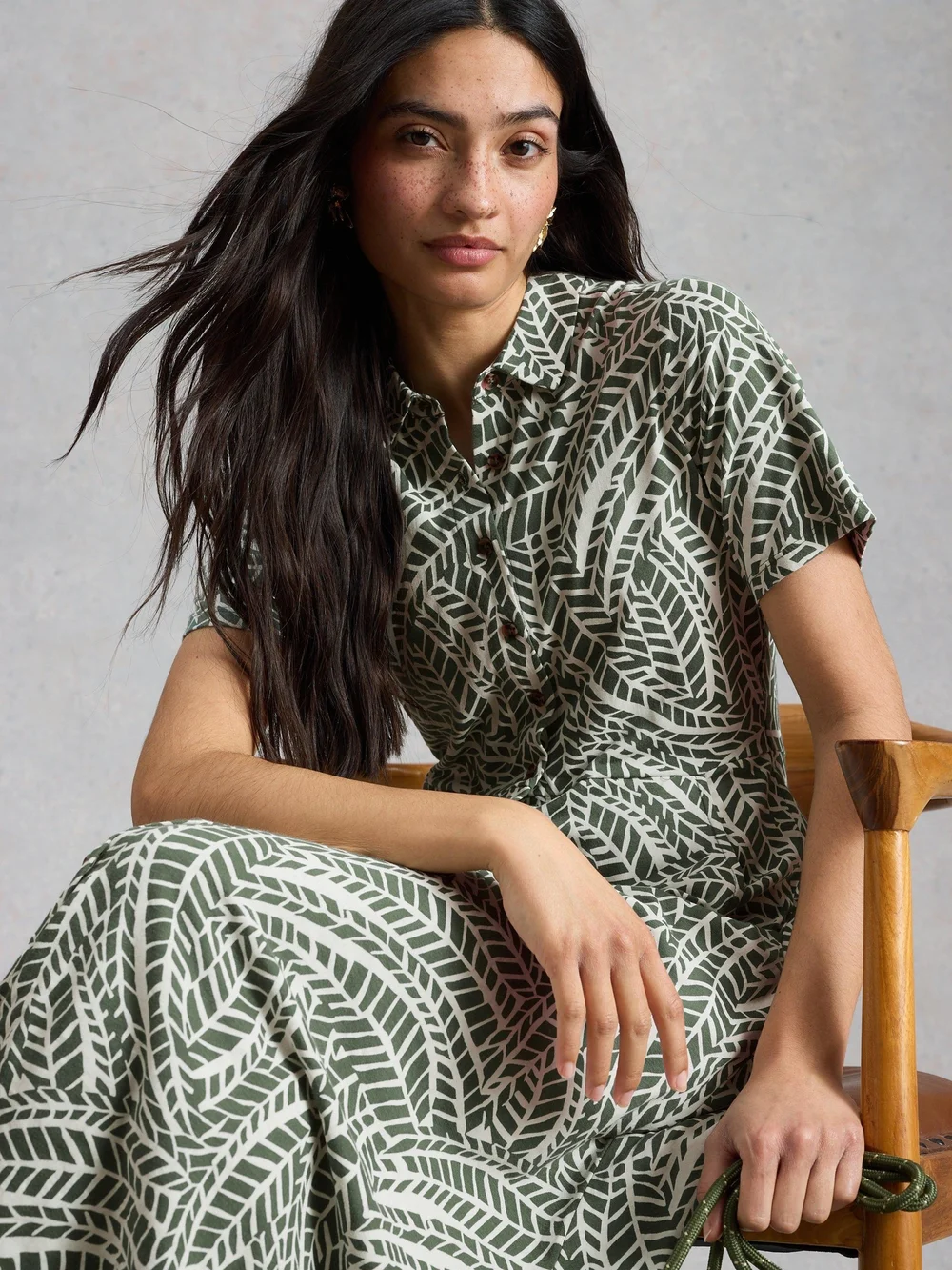 Robe-chemise Rua Jersey - Green Pr - 50/R Image 1