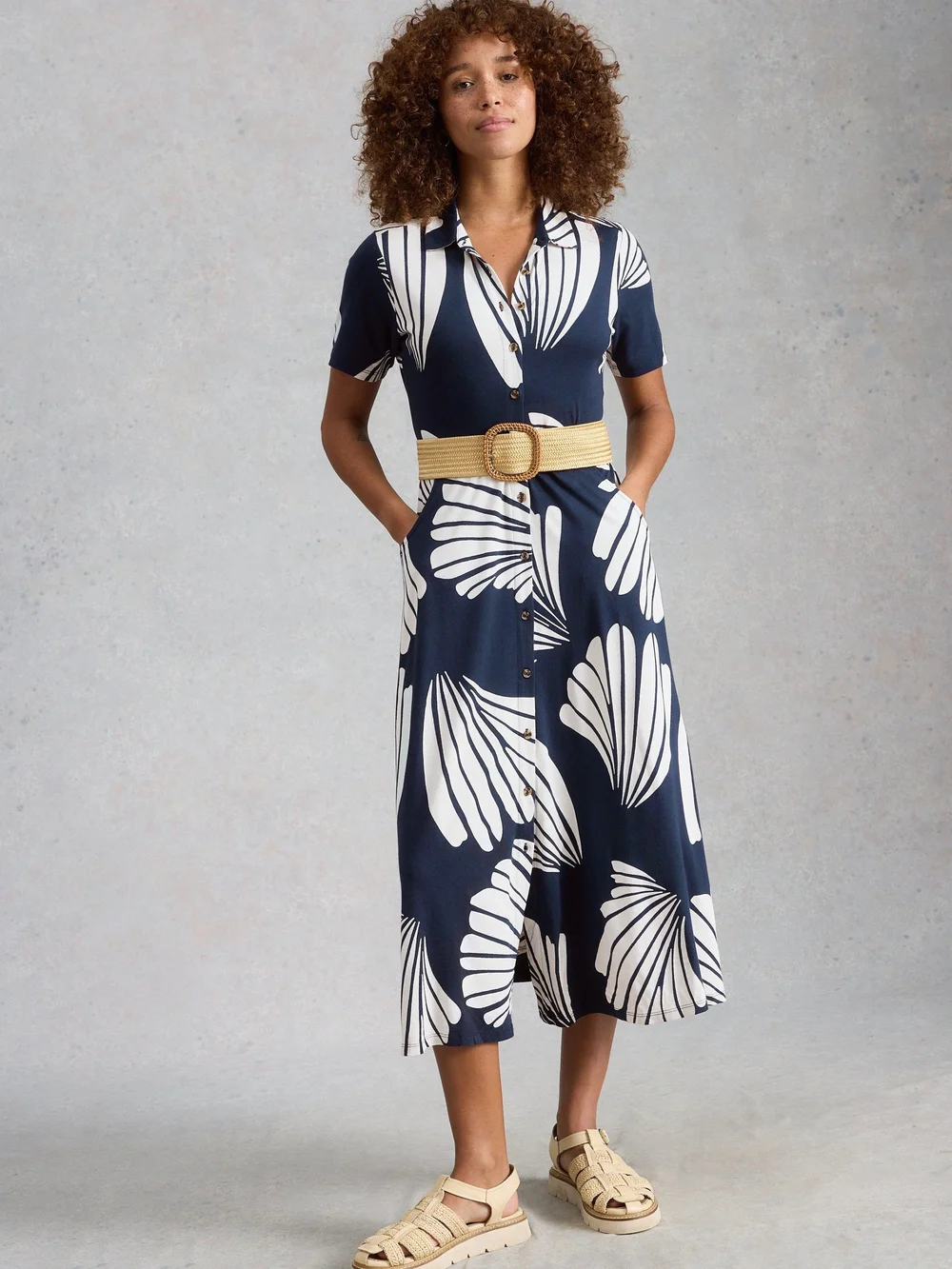 Robe-chemise Rua Jersey - Navy Pr - 52/R Image 1