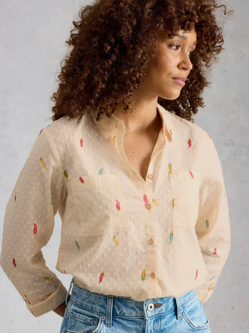 Chemise Sophie en coton biologique - Ivory Pr - 52 Image 3