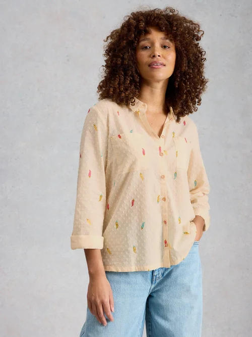 Chemise Sophie en coton biologique - Ivory Pr - 52 Image 1