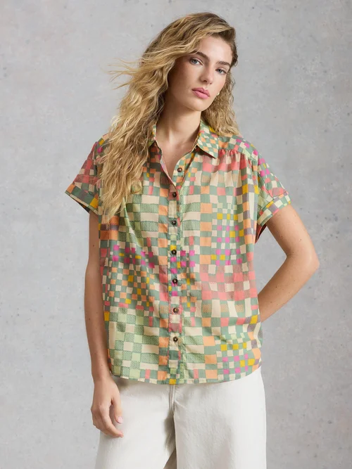 Chemise Orla boutonnée - Green Mlt - 52 Image 3