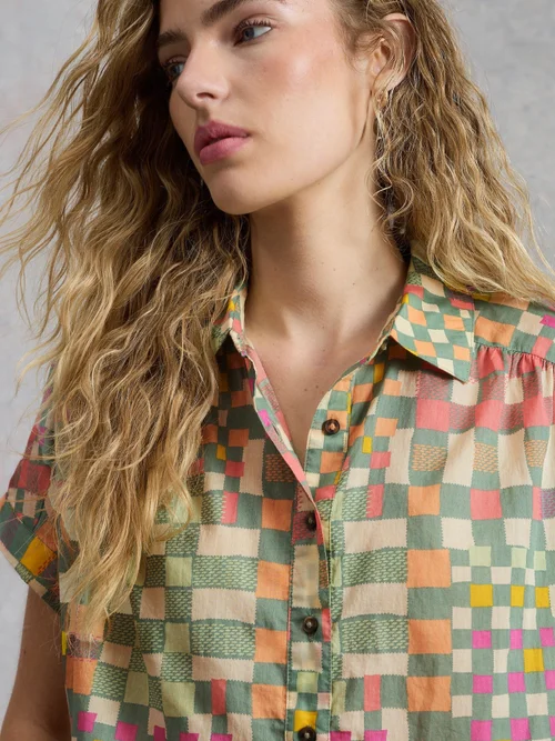 Chemise Orla boutonnée - Green Mlt - 52 Image 1