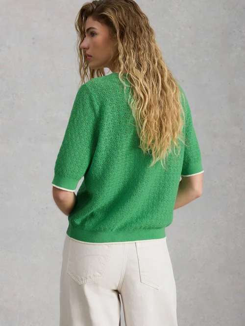 Tee-shirt Holly Pointelle - Brt Green - 52 Image 4