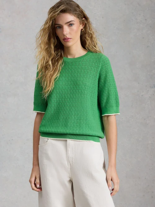 Tee-shirt Holly Pointelle - Brt Green - 52 Image 3