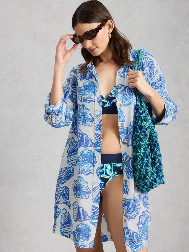 Robe chemise de plage Suzie