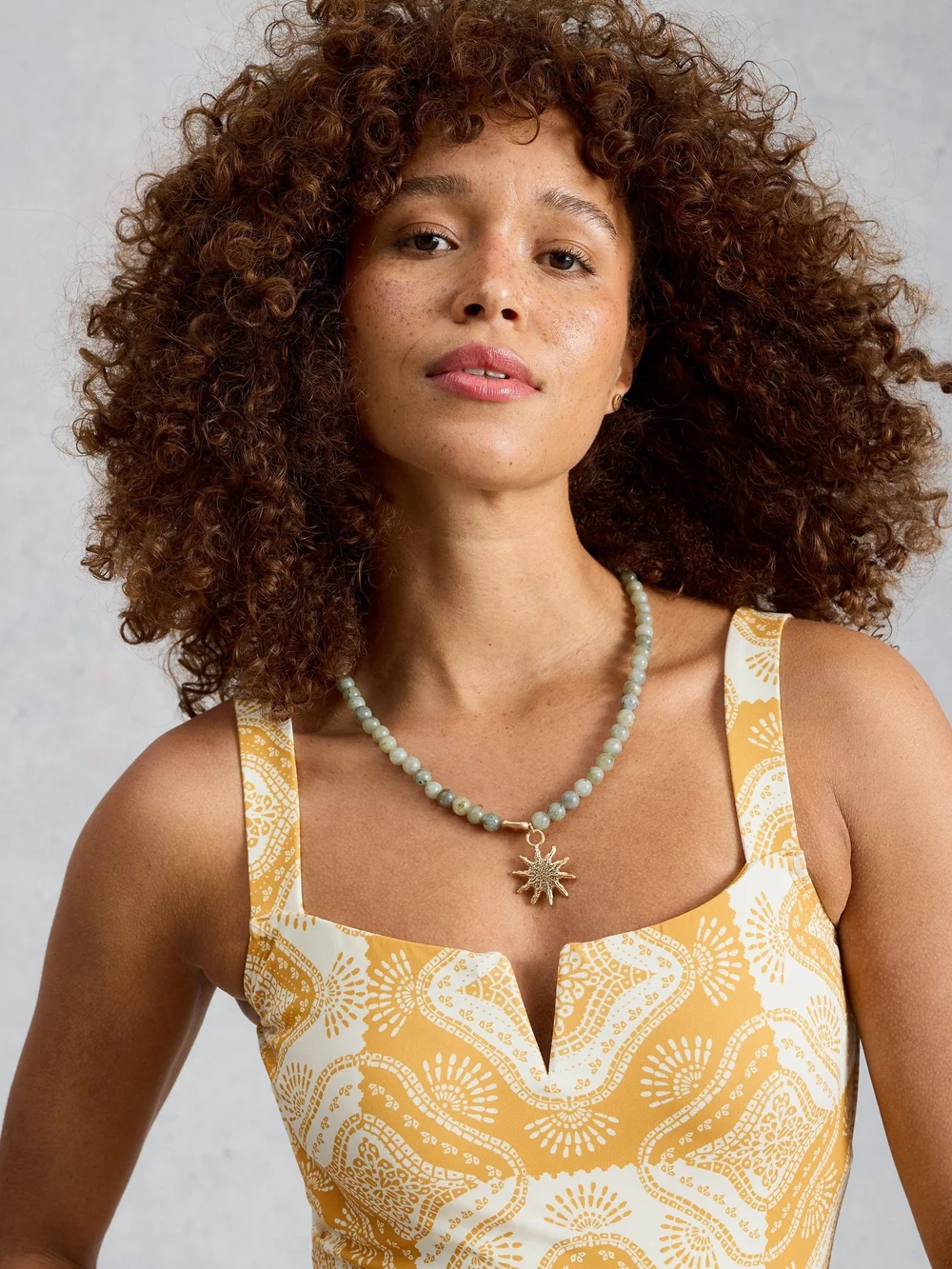 Maillot de bain Gabrielle imprimé - Yellow Pr - 50 Image 1