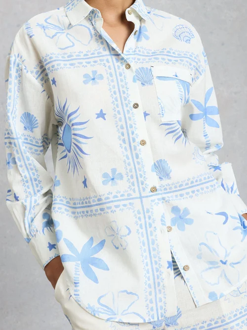 Chemise de plage Penny - Ivory Pr - XL Image 3