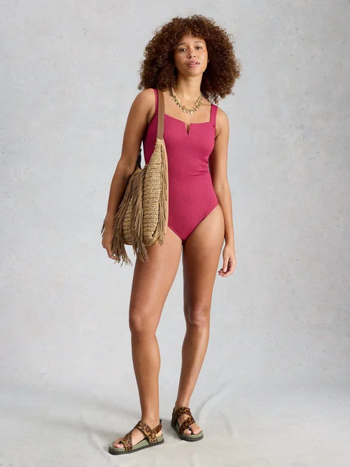 Maillot de bain Gabrielle texturé - Mid Purple - 50 Image 2