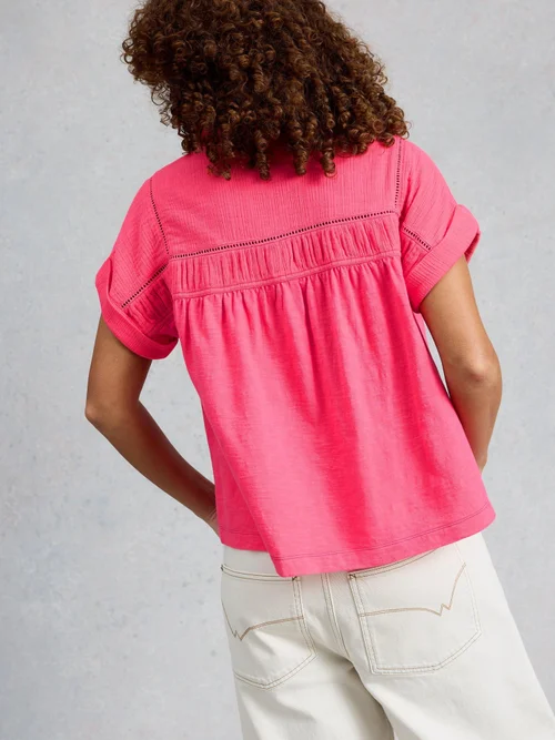 Chemise Didi en double tissu - Brt Pink - 48 Image 4