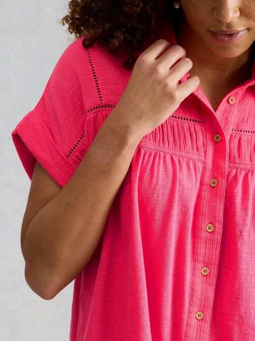Chemise Didi en double tissu - Brt Pink - 48 Image 3