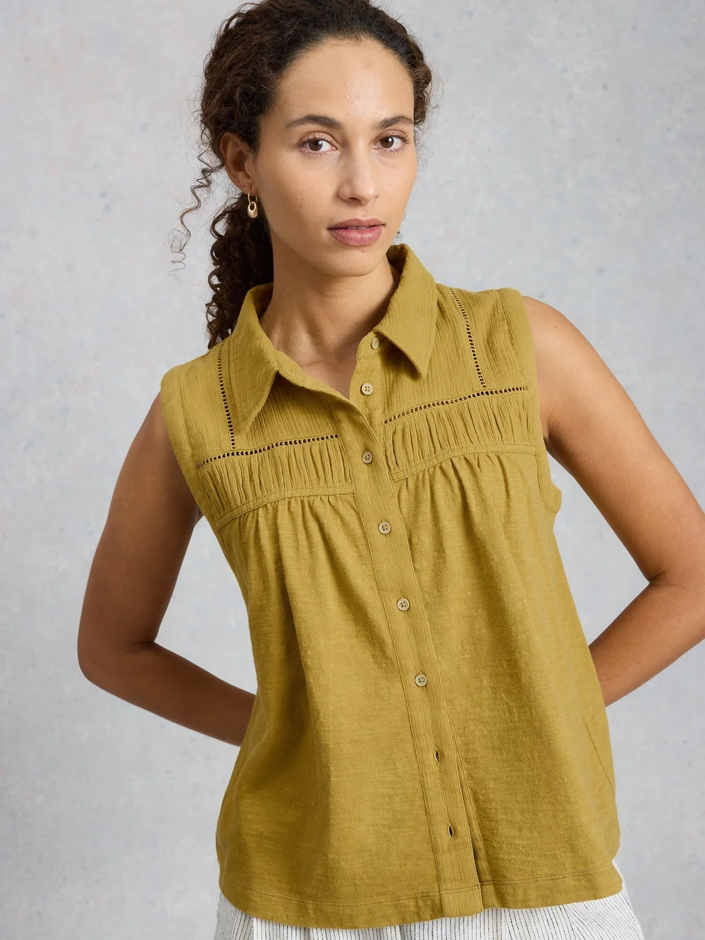 Chemise Didi en double tissu - Khaki Grn - 52 Image 1