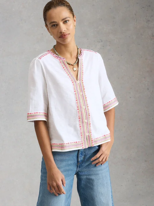 Top brodé Lizzie - Ivory Mlt - 50 Image 3