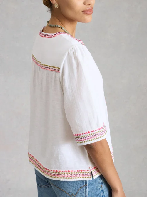 Top brodé Lizzie - Ivory Mlt - 50 Image 4