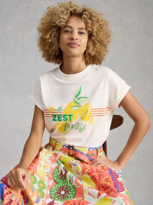 T-shirt graphique Gina - White Pr - 50 Image 1