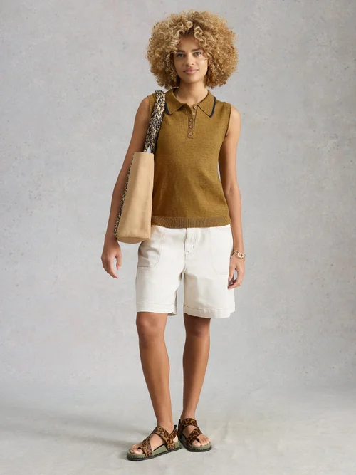 Gilet col Candice - Khaki Grn - 52 Image 2
