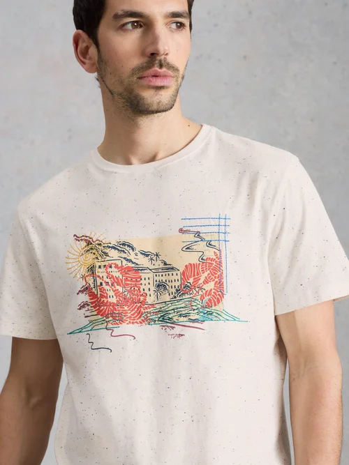 T-shirt graphique Abersoch Postcard - White Pr - XXL/R Image 3