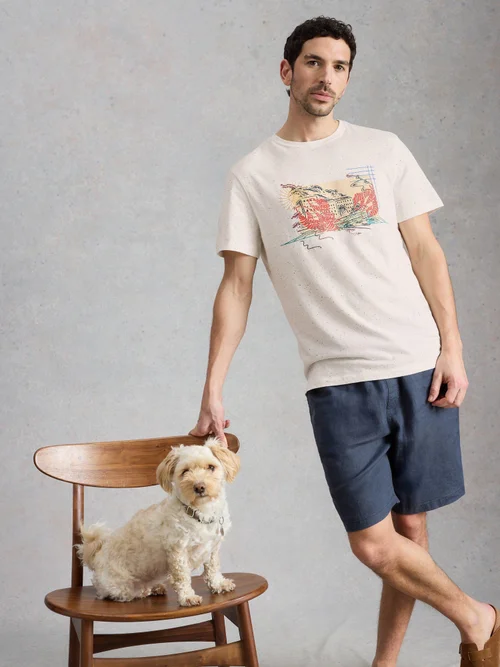 T-shirt graphique Abersoch Postcard - White Pr - XXL/R Image 1