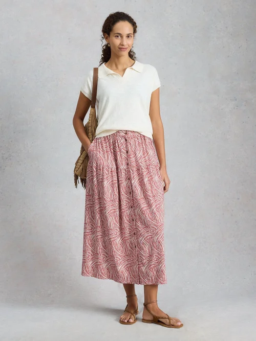 Jupe Maxi Dana en Jersey - Pink Pr - 52/R Image 2