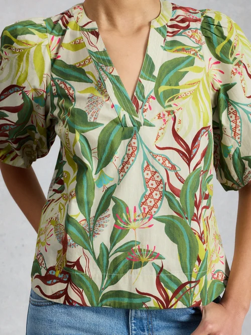 Top en coton Bex - Ivory Pr - 52 Image 3