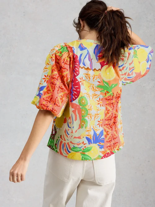 Top en coton Bex - Yellow Mlt - 46 Image 4