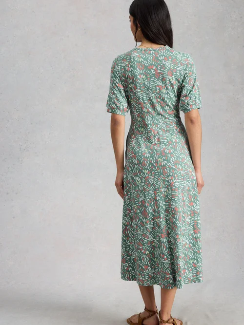Robe Megan en jersey - Blue Pr - 48/R Image 4