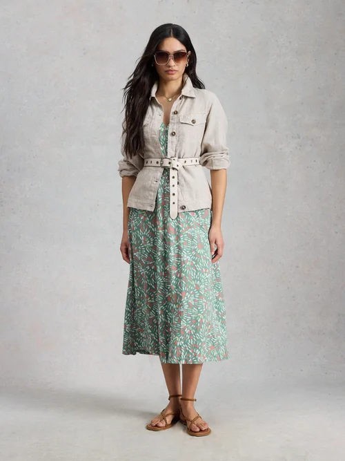 Robe Megan en jersey - Blue Pr - 48/R Image 2