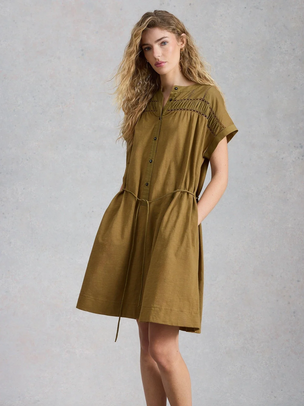 Robe Colette - Khaki Grn - 52/R Image 1