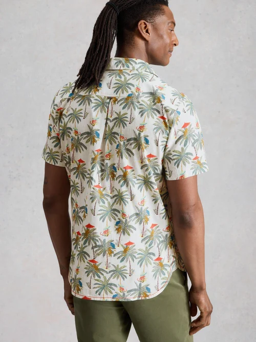 Chemise Hayle SS à motif singe - White Pr - XXL/R Image 3