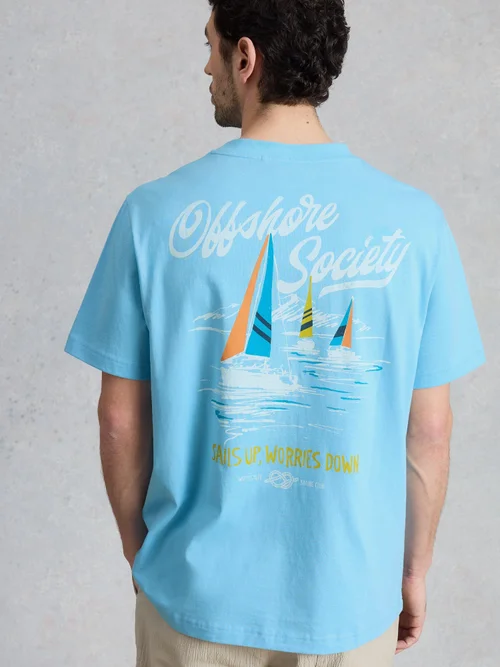 T-shirt graphique Horsham Sailing - Blue Pr - XXL/R Image 1