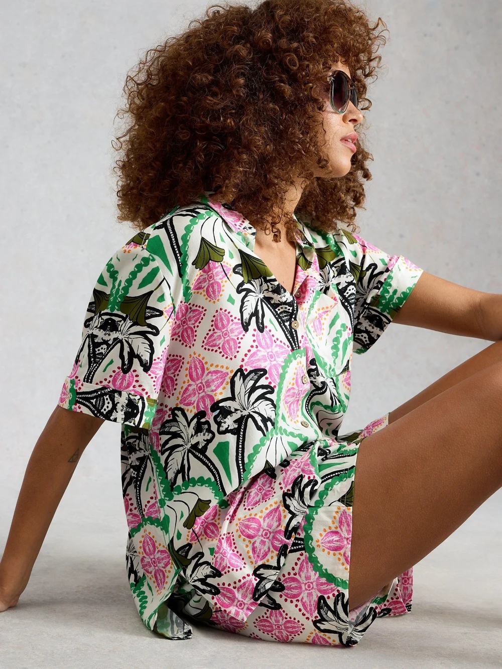 Chemise de plage Florence - Ivory Pr - XXL Image 1