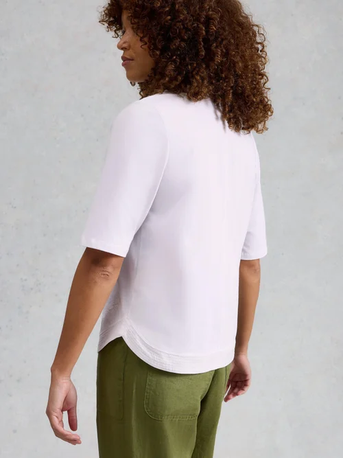 Tee-shirt brodé Weaver Notch - Bril White - 50 Image 4