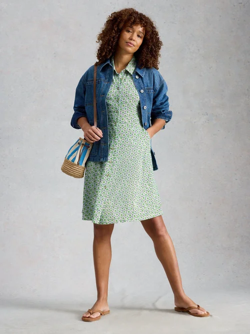 Robe-chemise en jersey Ria - Blue Pr - 52/R Image 2