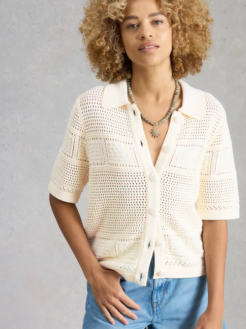 Cardigan col Gemima - Pale Ivory - 46 Image 4