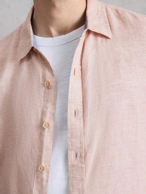 Chemise Longue En Lin Keswick - Lgt Pink - XXL Image 3