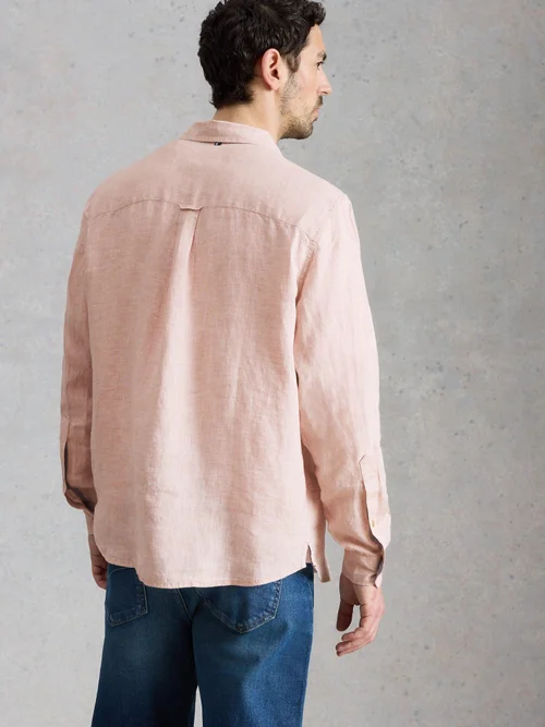 Chemise Longue En Lin Keswick - Lgt Pink - XXL Image 4