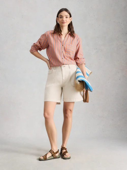 Short en denim Tia - Nat White - 52/R Image 1