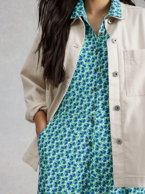 Robe-chemise Rua Jersey - Green Mlt - 52/R Image 3