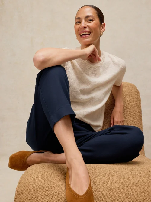 Pantalon droit court Illy - Dark Navy - 50/R Image 2