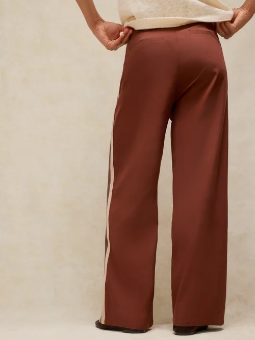 Pantalon Kenna à bande latérale - Dk Brown - 48/R Image 4