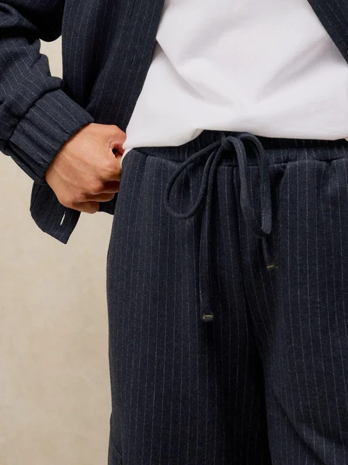 Pantalon large rayé Teagan - Navy Multi - 46/R Image 3