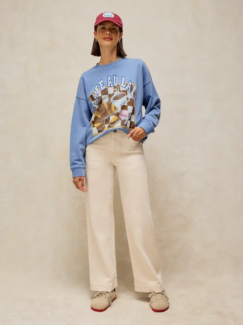 Sweat long graphique Cleo - Blue Pr - 46 Image 2