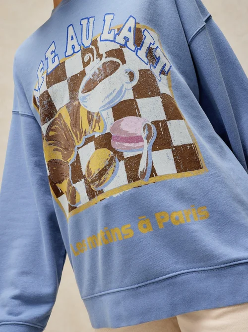 Sweat long graphique Cleo - Blue Pr - 46 Image 3