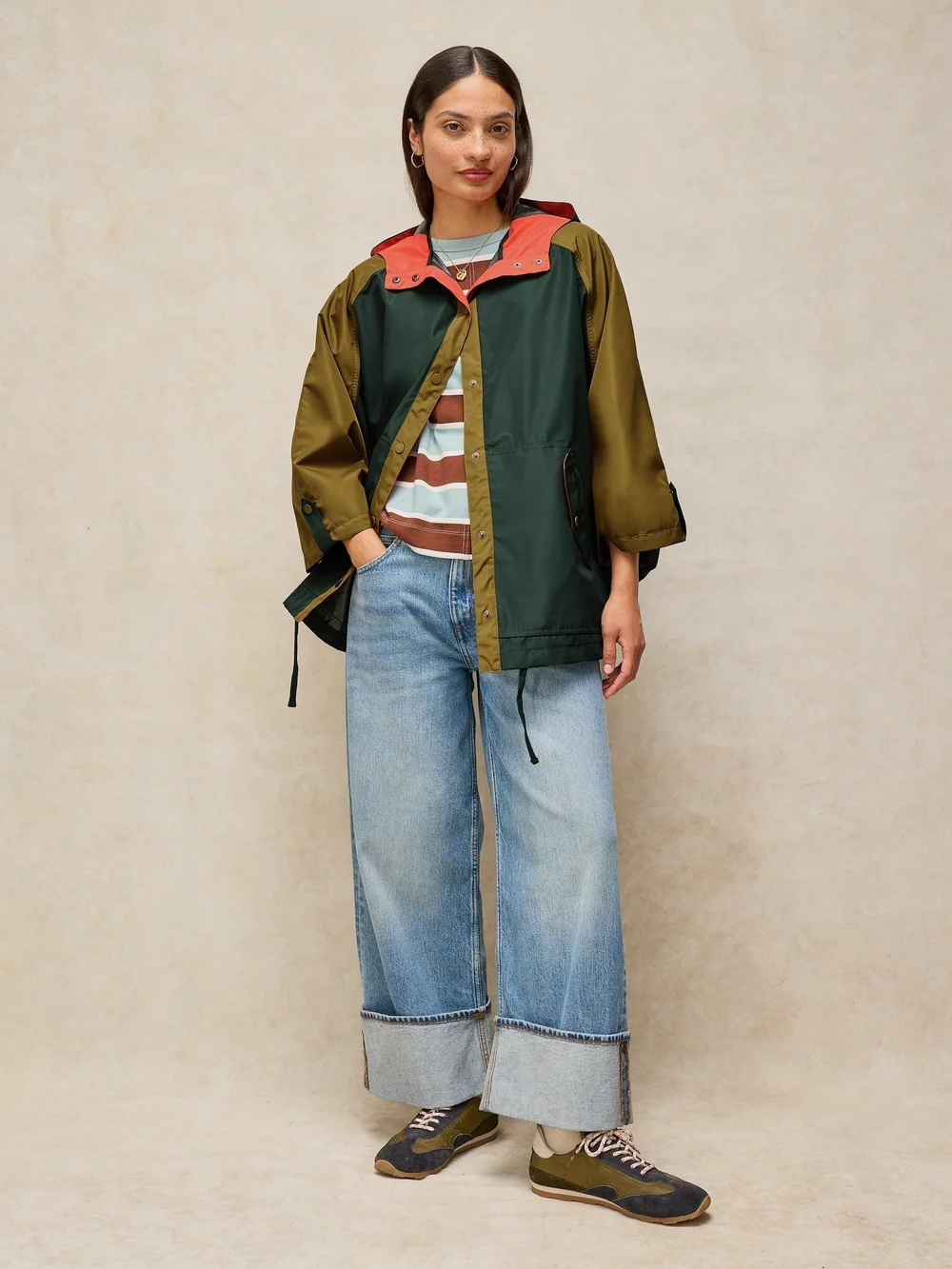 Poncho Imperméable Dakota - Green Mlt - XL Image 1