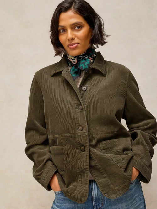 Veste En Velours Côtelé Carrie - Khaki Grn - 52/R Image 1