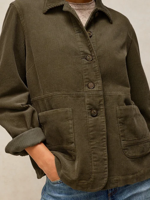 Veste En Velours Côtelé Carrie - Khaki Grn - 52/R Image 3