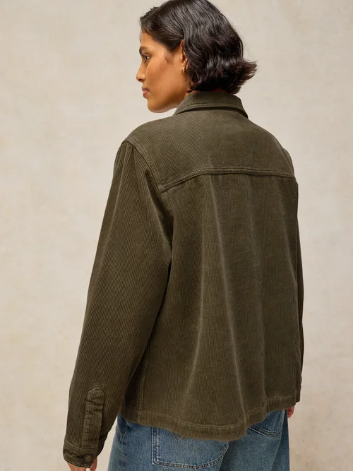 Veste En Velours Côtelé Carrie - Khaki Grn - 52/R Image 4