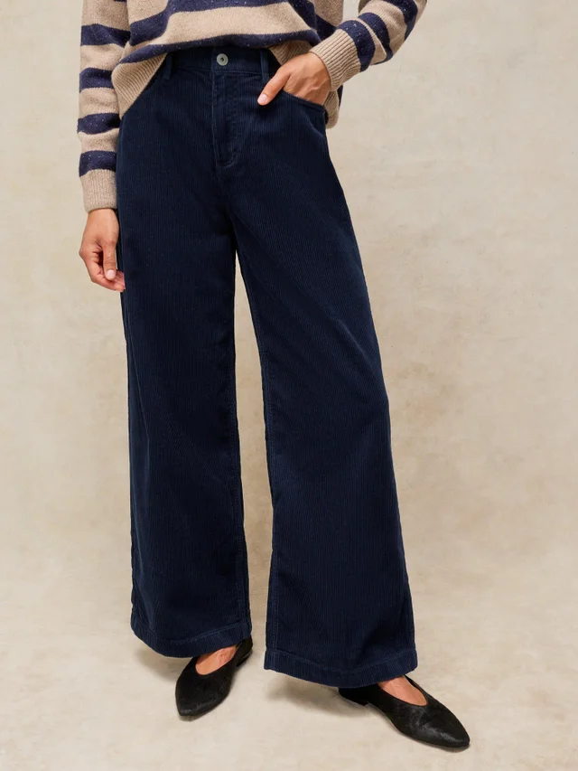 Pantalon Large En Velours Côtelé Ayla