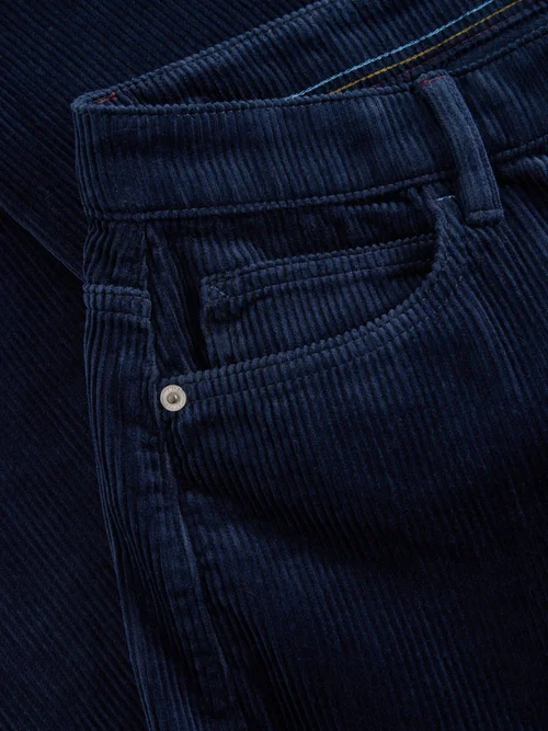 Pantalon Large En Velours Côtelé Ayla - Dark Navy - 52/R Image 2